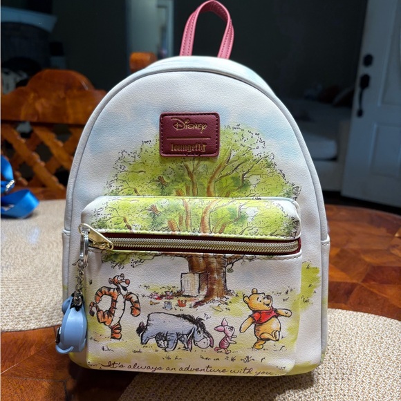 Loungefly Disney Kids Backpack - Cream with Pink Accents - Picture 1 of 4